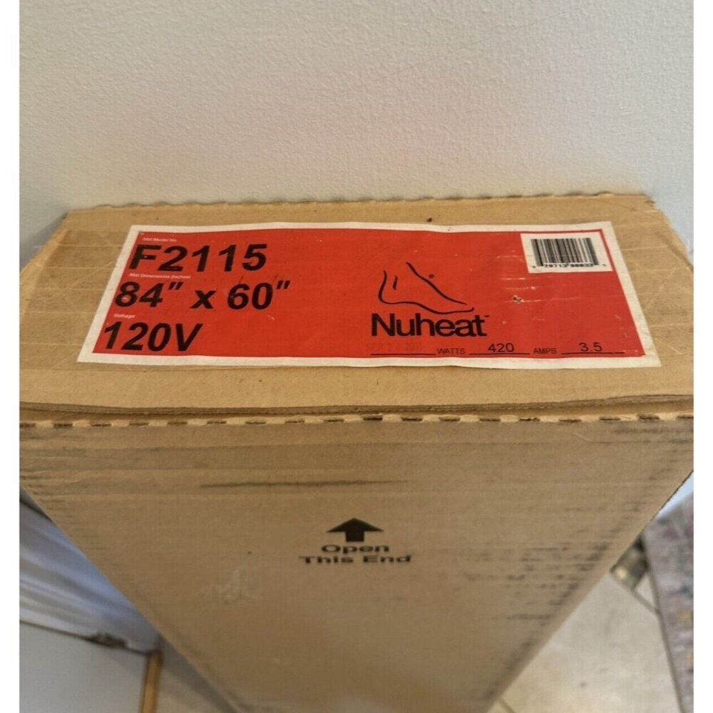 Nuheat Electric Floor Heating Systems 84 X 60 120V 35 Sq Ft Unopened Box NEW!